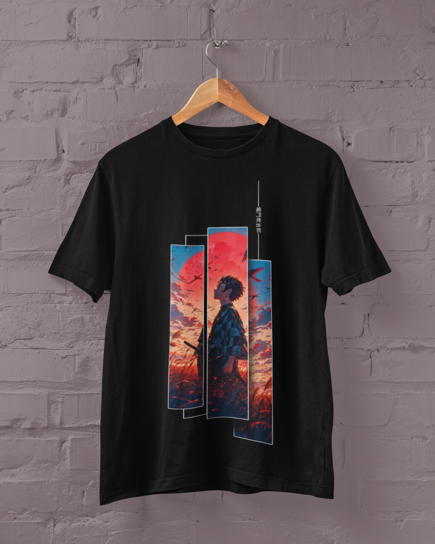 T-Shirt “Tanjiro — Silent Resolve” 🌅🗡️
