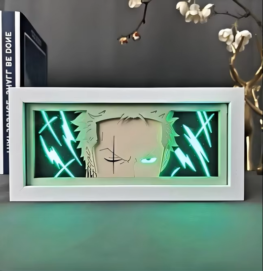 One Piece - Roronoa Zoro / 3D LED Paper Carving Night Light